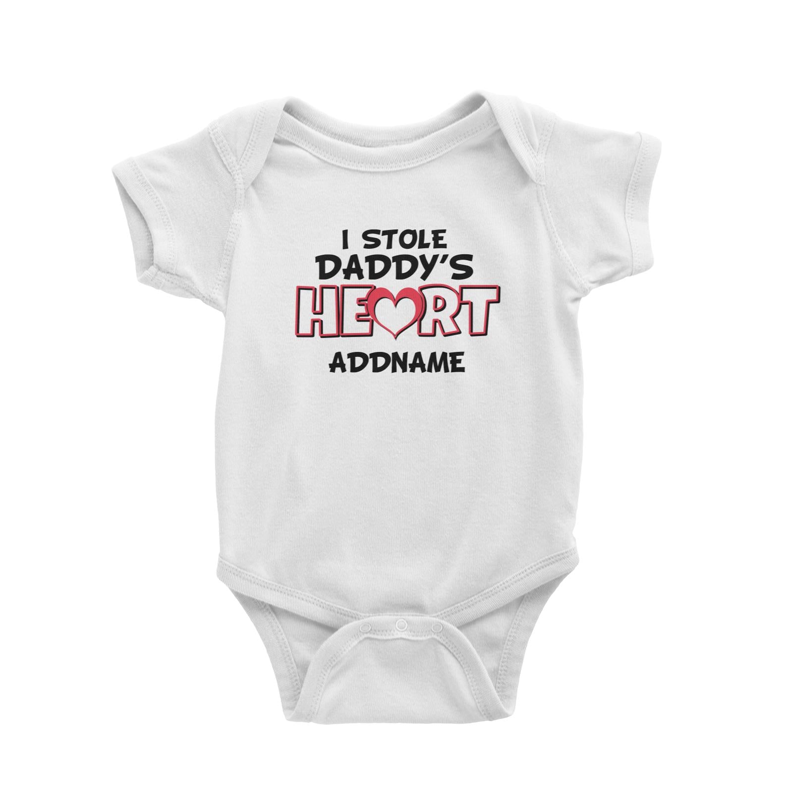 I Stole Daddys heart Baby Romper