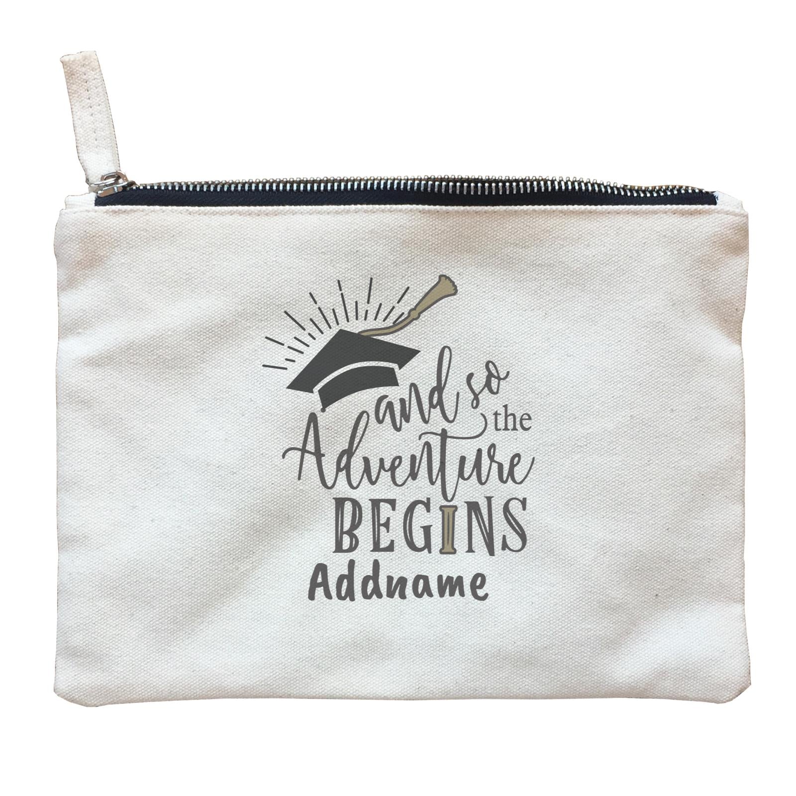 Graduation Series And So The Adventure Begins Zipper Pouch