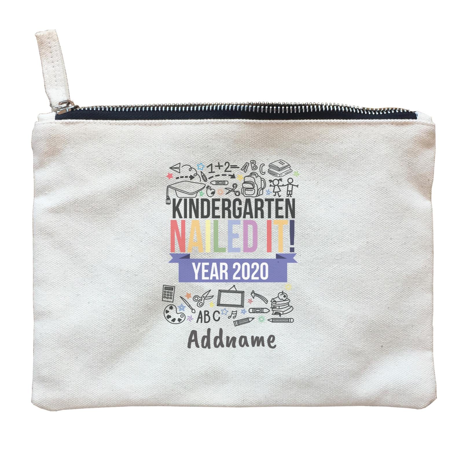 Graduation Series Kindergarten Nailed It Zipper Pouch