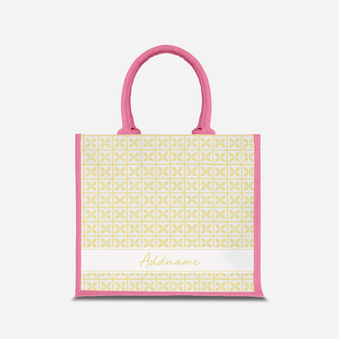 Kedah Rumaysa Jute Bag - Yellow