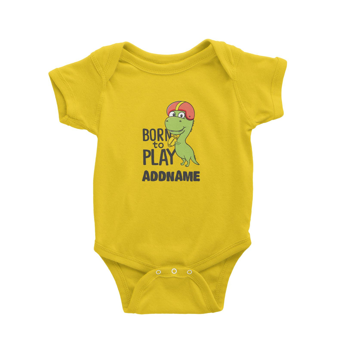 Super Cute Dinosaur Born To Play Baby Romper