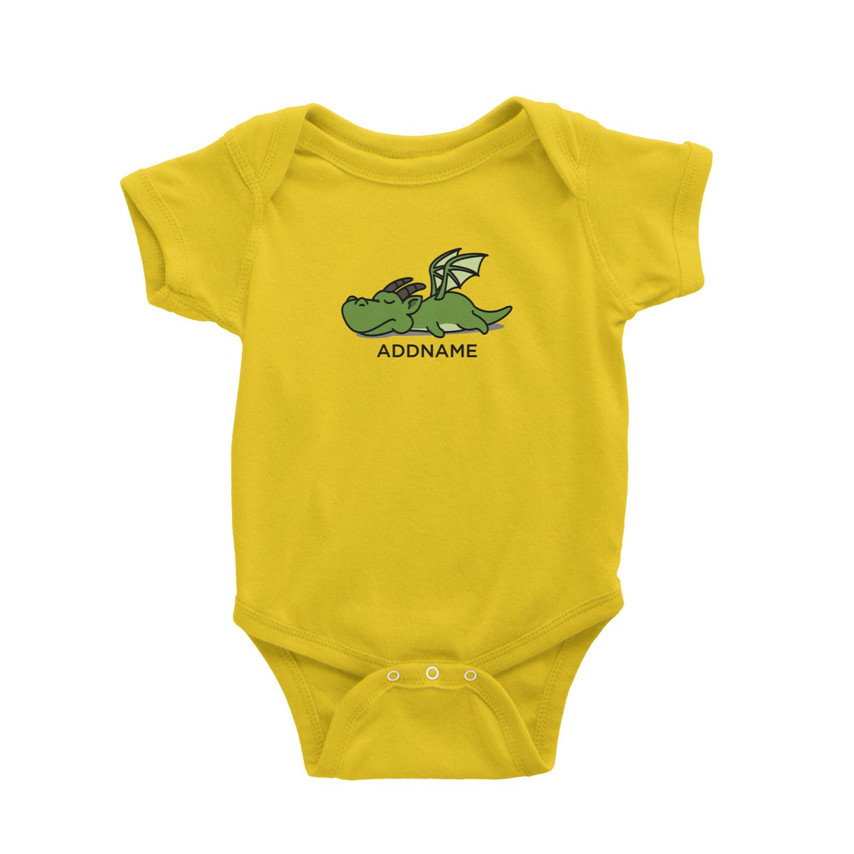 Lazy Dragon Addname Baby Romper