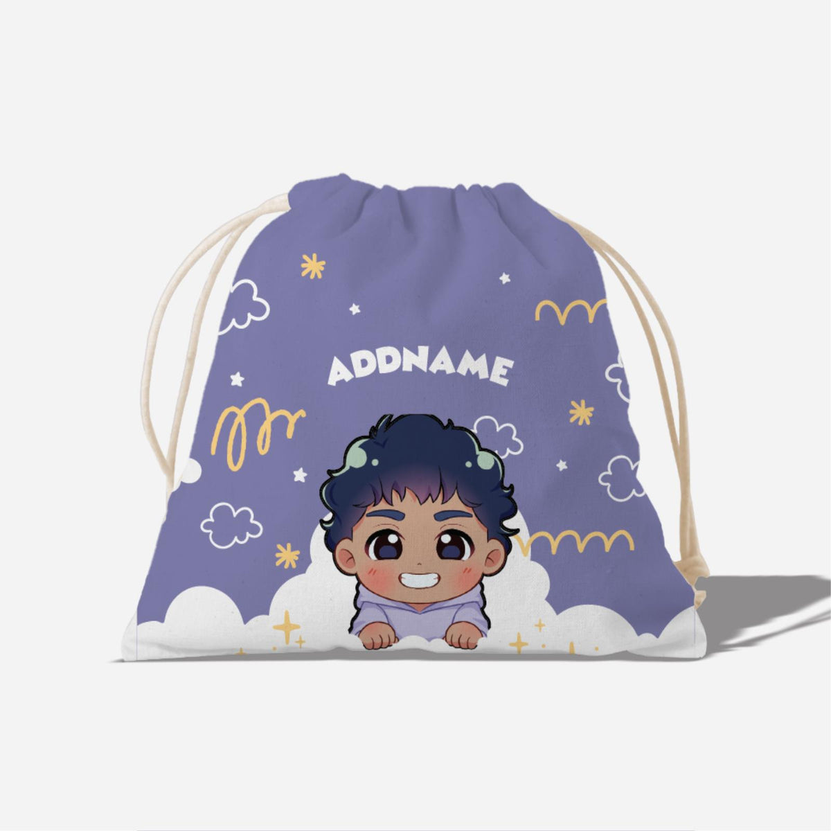 Chibi Me Series Full Print Satchel - Indian Male