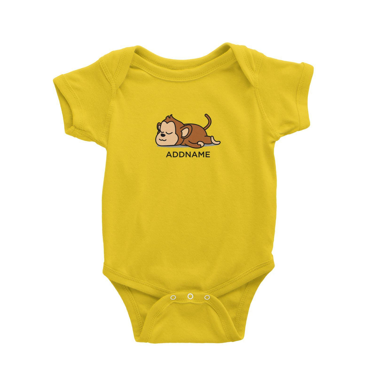 Lazy Monkey Addname Baby Romper