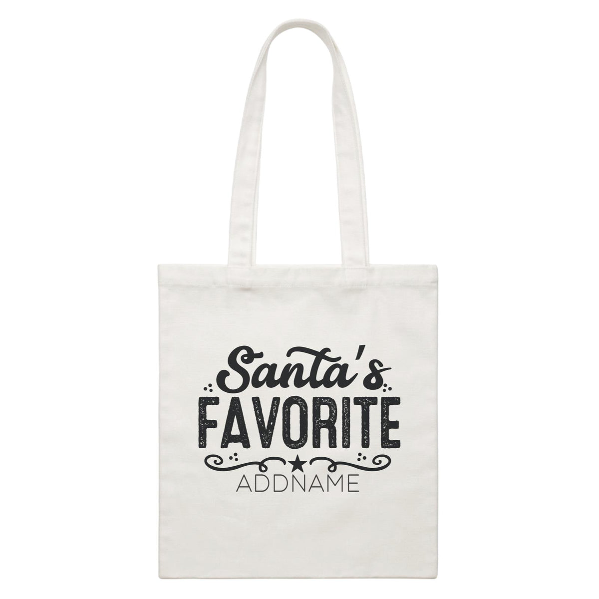 Xmas Santa's Favorite Canvas Bag