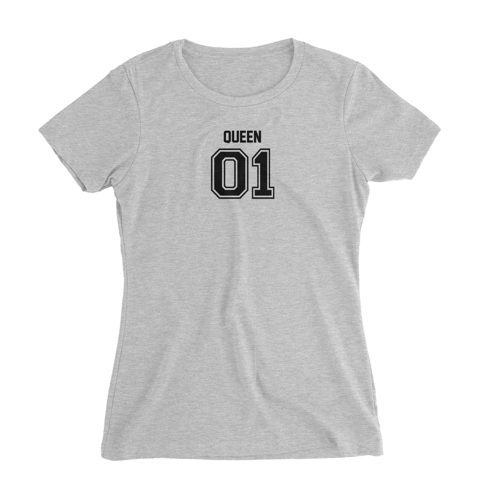 Jersey Adults Queen 01 Single Side Women's Slim Fit T-Shirt