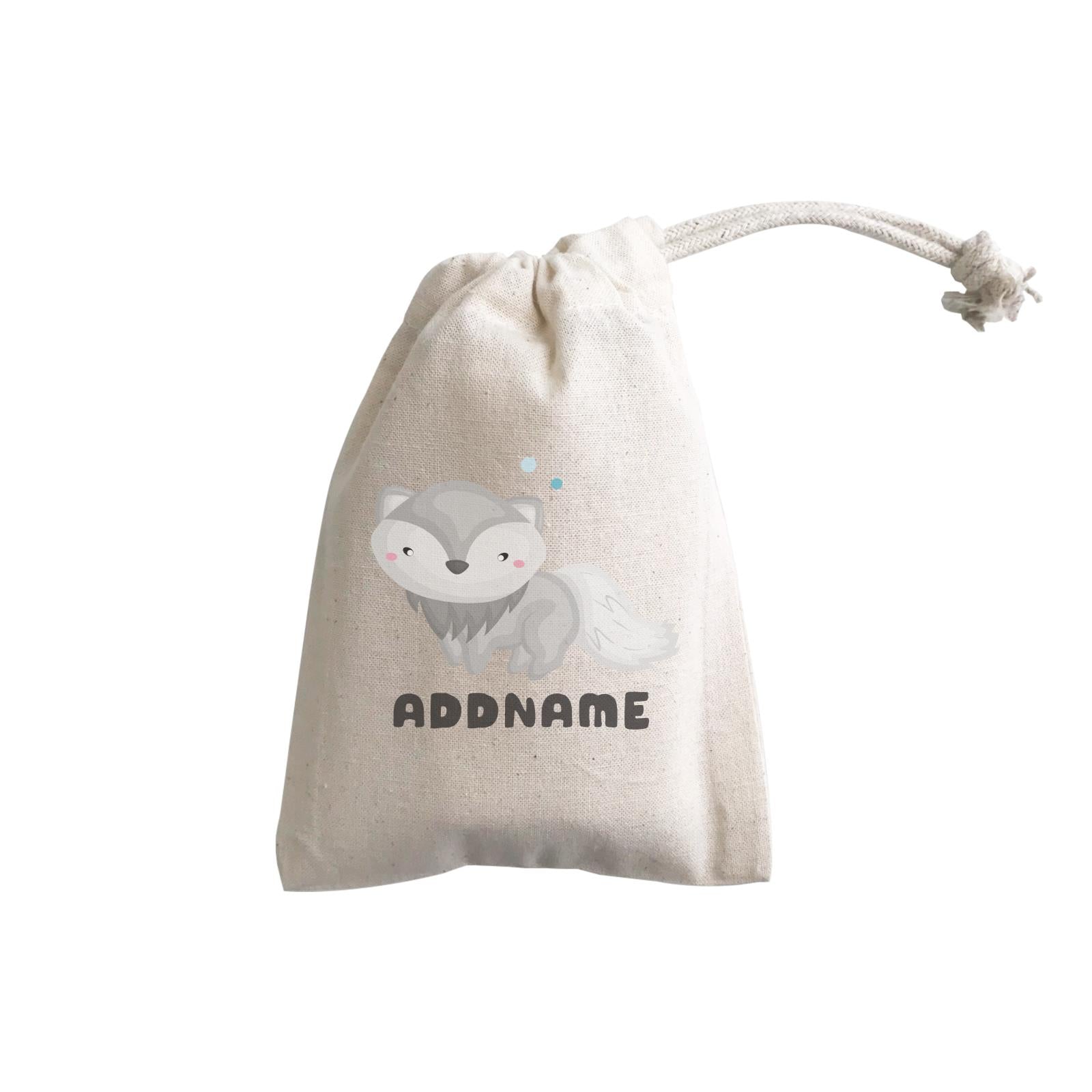 Birthday Winter Animals Snow Fox Addname GP Gift Pouch