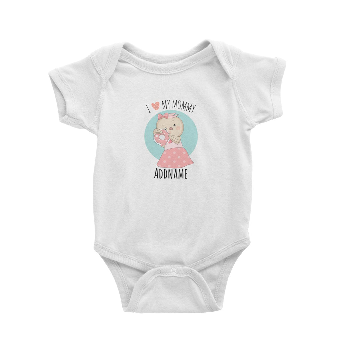 Sweet Animals Sketches Bird I Love My Mommy Baby Romper