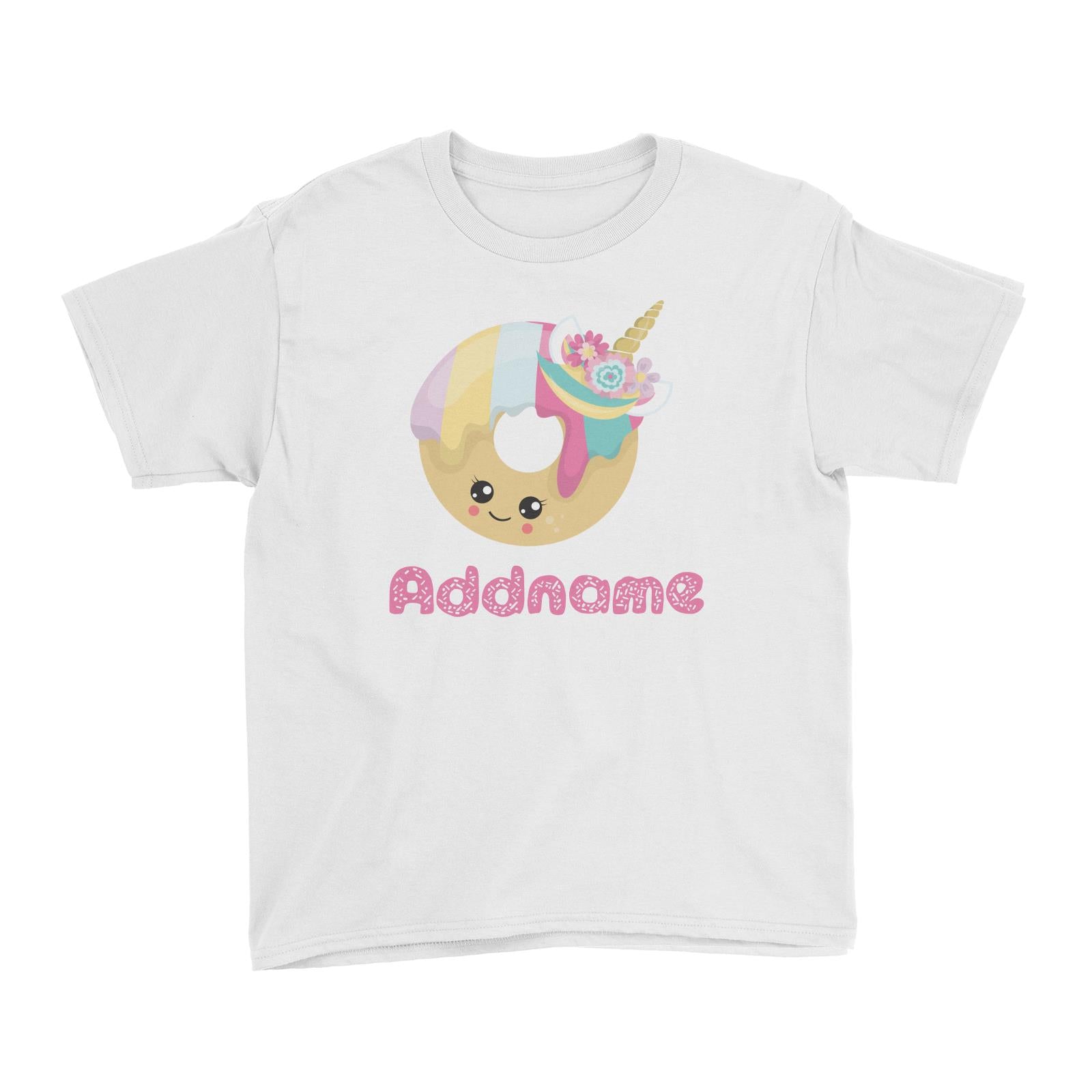 Magical Sweets Unicorn Donut Addname Kid's T-Shirt