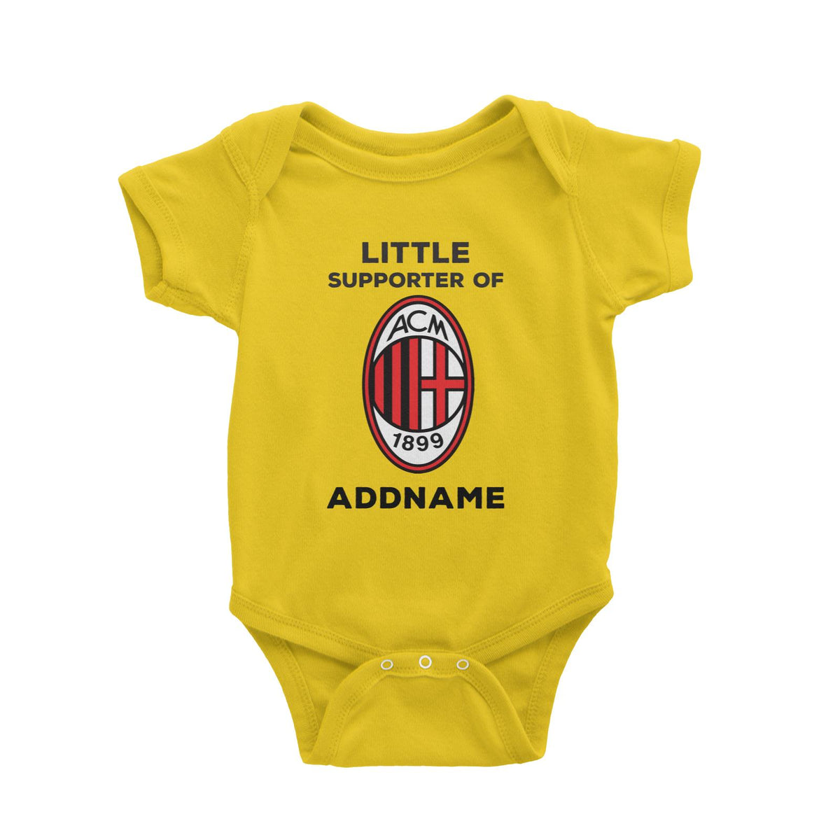 AC Milan Little Supporter Personalizable with Name Baby Romper