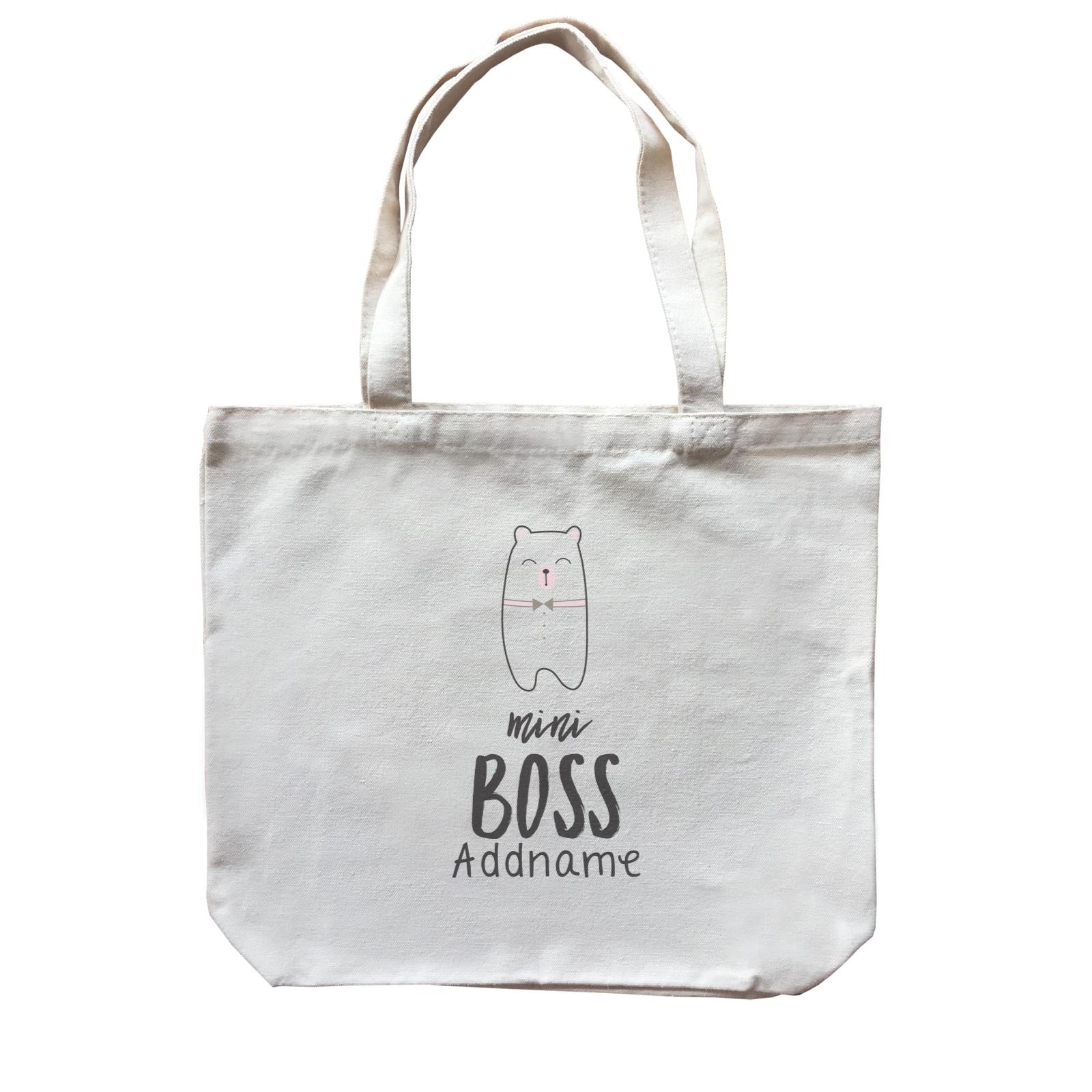 Cute Animals and Friends Series 2 Bear Mini Boss Addname Canvas Bag