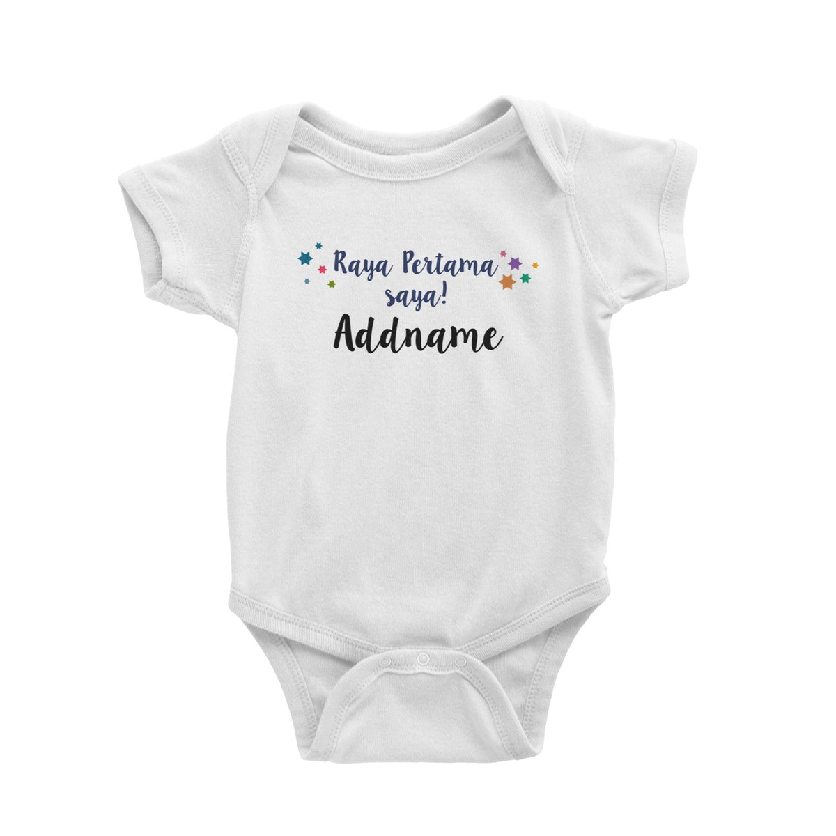 Raya Pertama Saya With Coloured Sparkles With Coloured Sparkles Baby Romper
