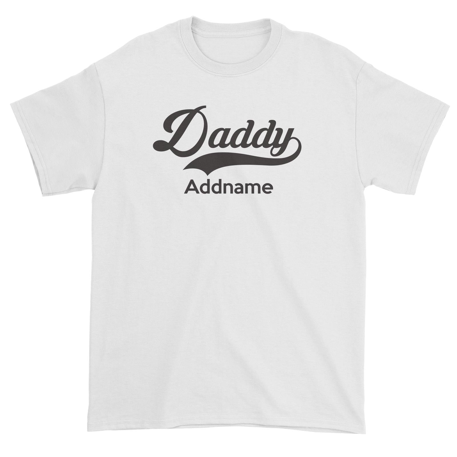Retro Daddy Addname Unisex T-Shirt
