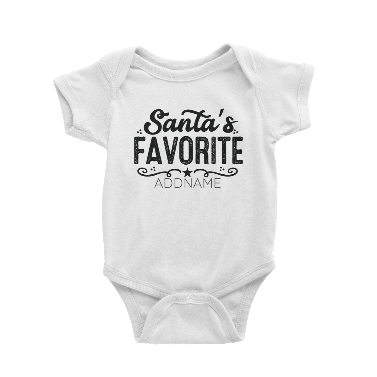 Xmas Santa's Favorite Baby Romper