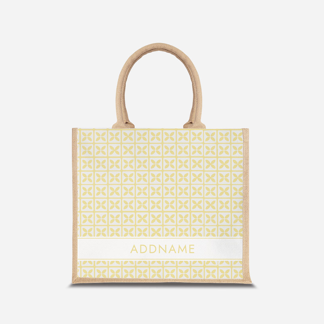 Kedah Rumaysa Jute Bag - Yellow