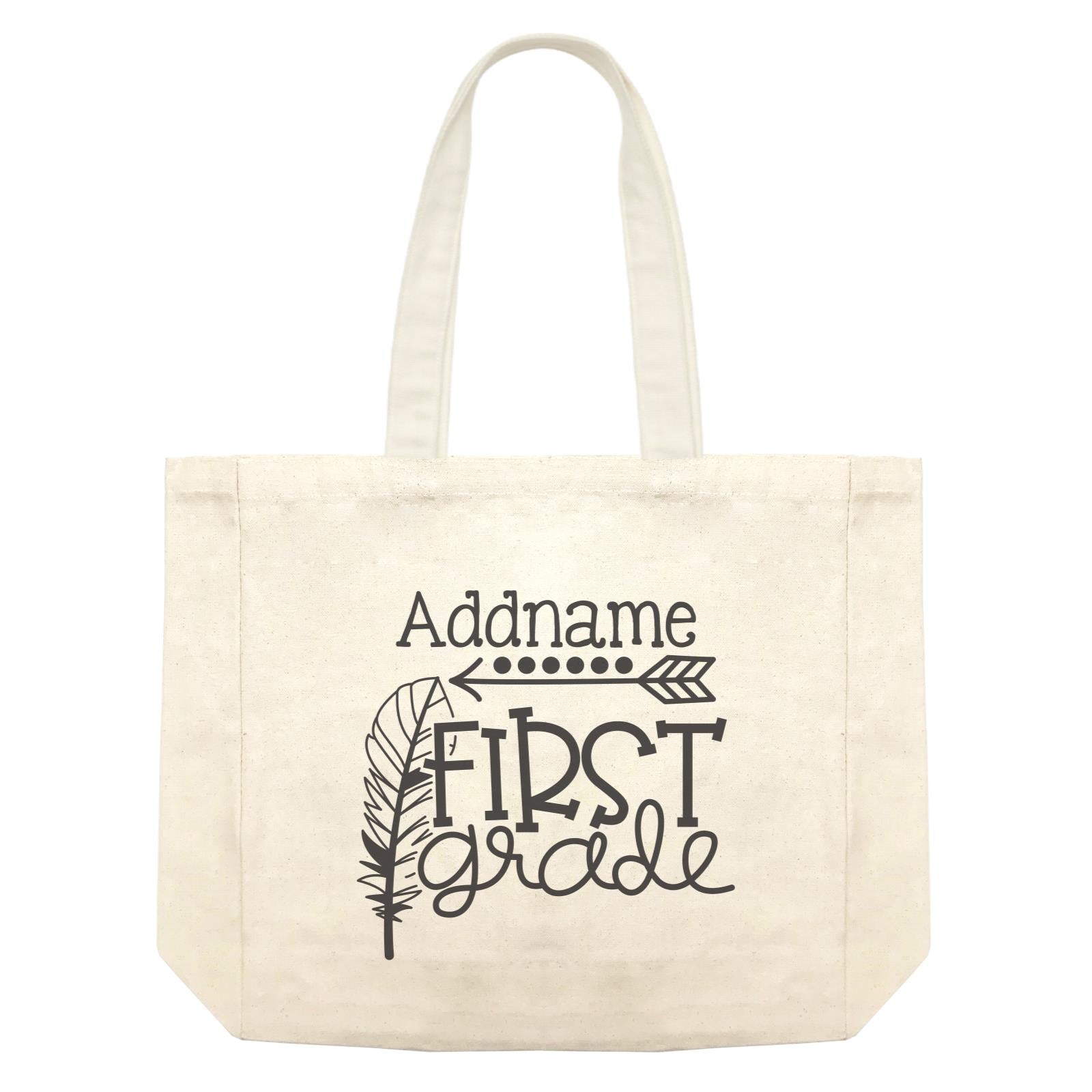 Graduation Series First Grade with Feather Shopping Bag