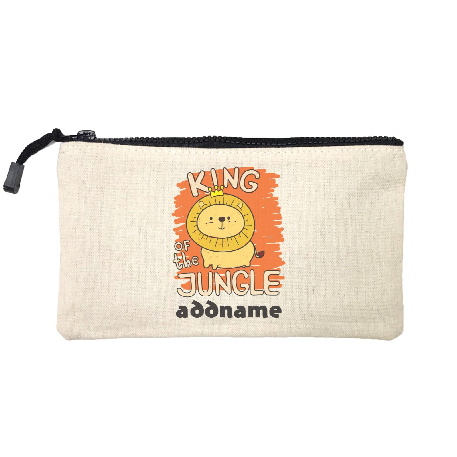 Cool Cute Animals Lion King Of The Jungle Addname Mini Accessories Stationery Pouch