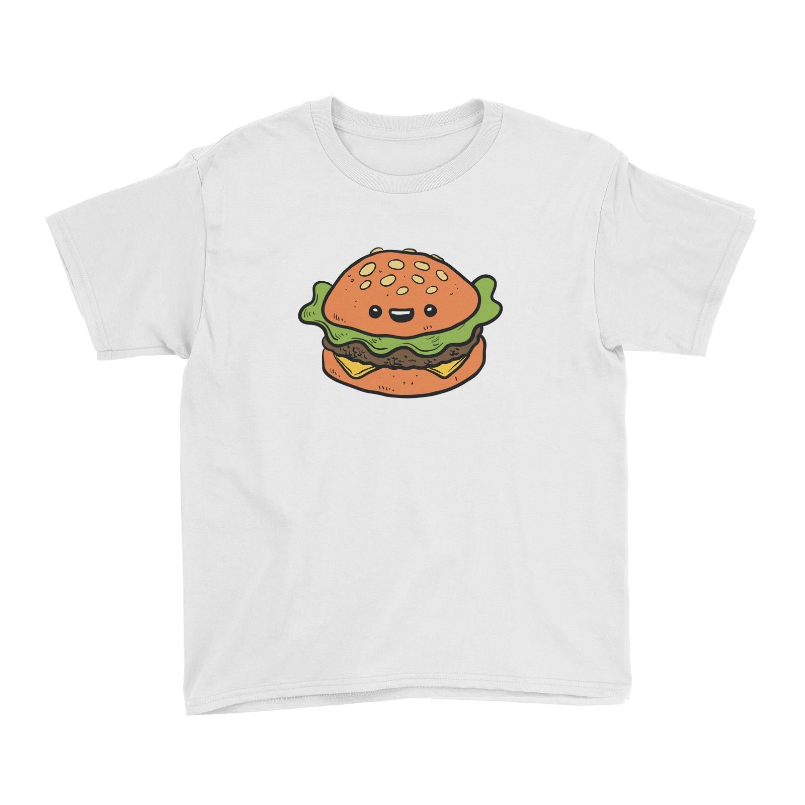 Fast Food Burger Kid's T-Shirt  Matching Family Comic Cartoon