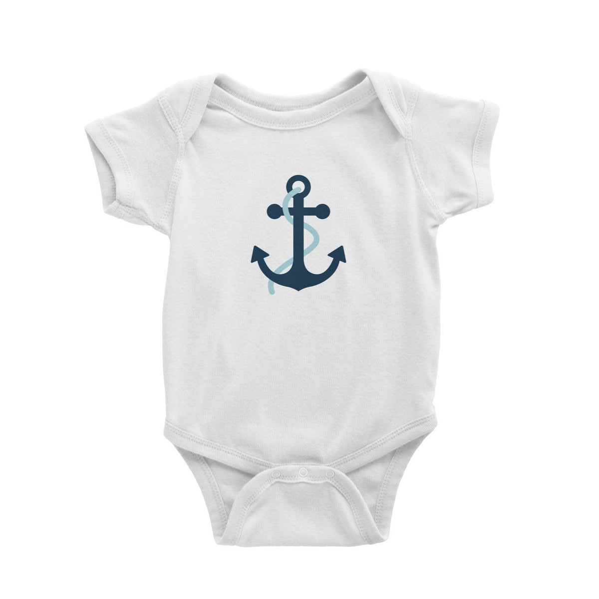Sailor Anchor Blue Baby Romper  Matching Family Personalizable Designs