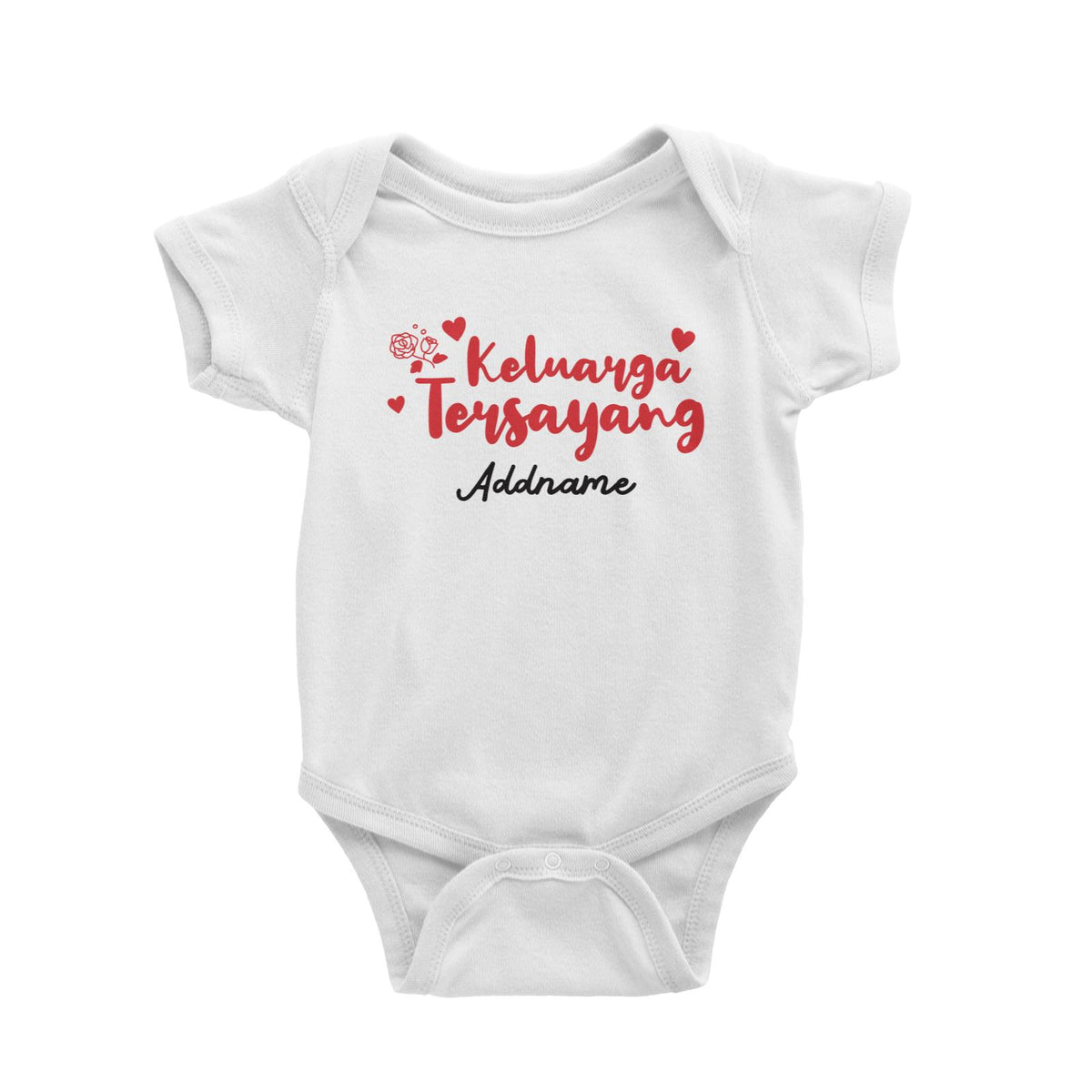 Keluarga Tersayang Raya Typography Baby Romper