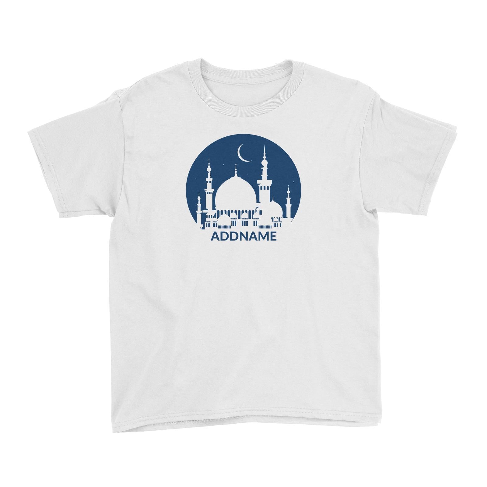 Mosque Moon Kid's T-Shirt Raya Personalizable Designs
