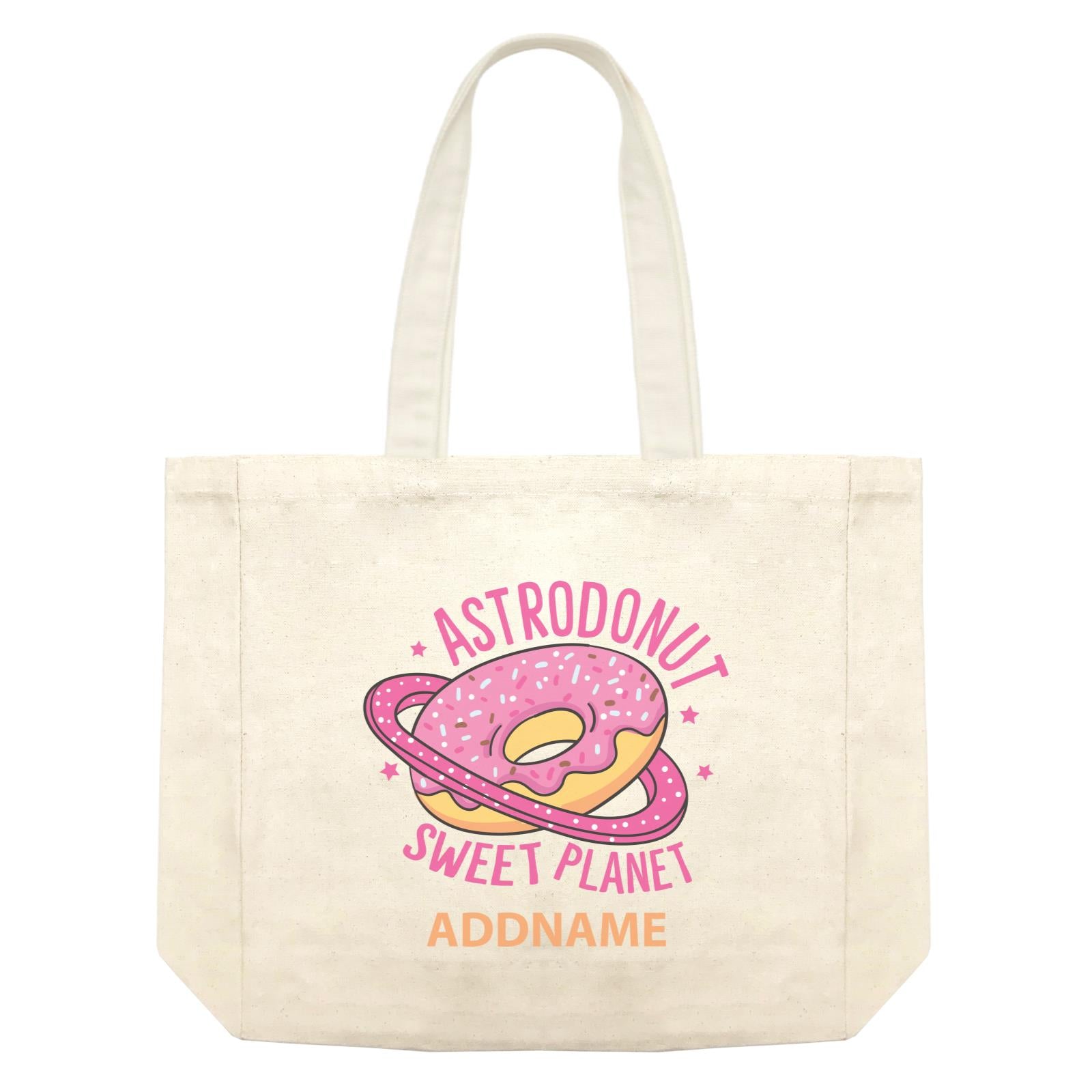 Cool Cute Foods Astrodonut Sweet Planet Addname Shopping Bag