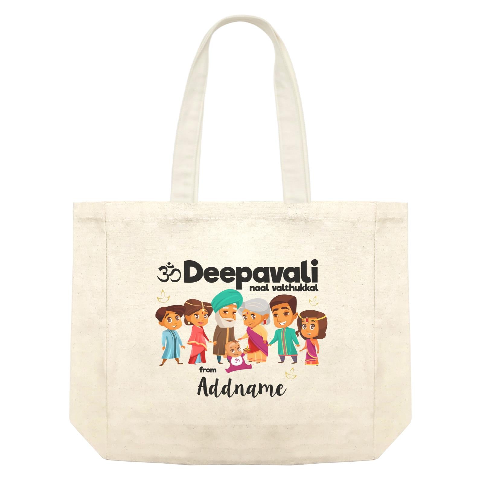 Cute Family Extended OM Deepavali From Addname Shopping Bag