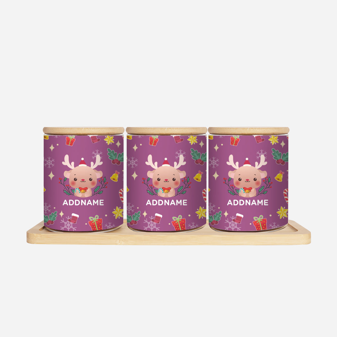 Christmas Cute Animal Series Canister - Reindeer