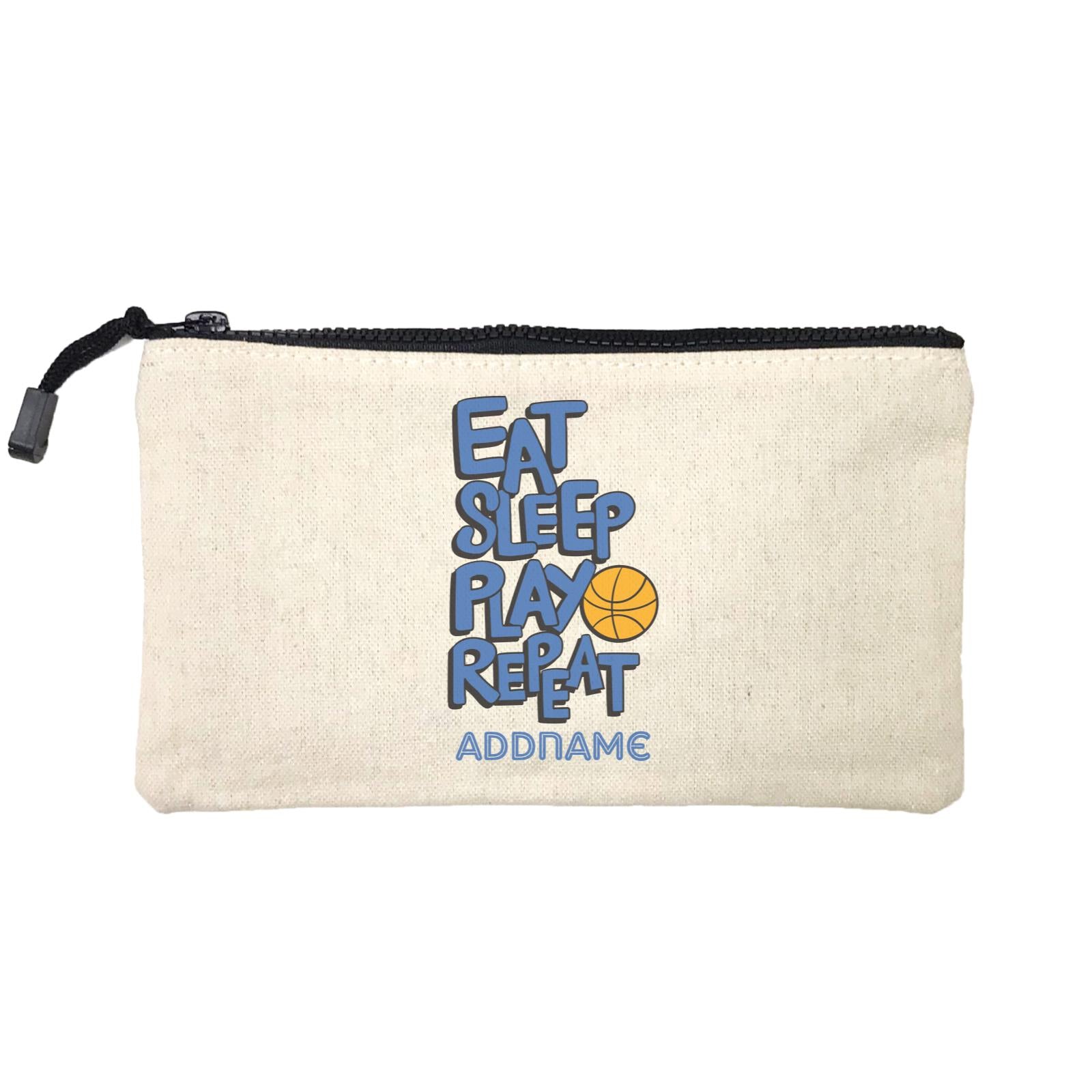 Cool Cute Words Eat Sleep Play Repeat Addname Mini Accessories Stationery Pouch