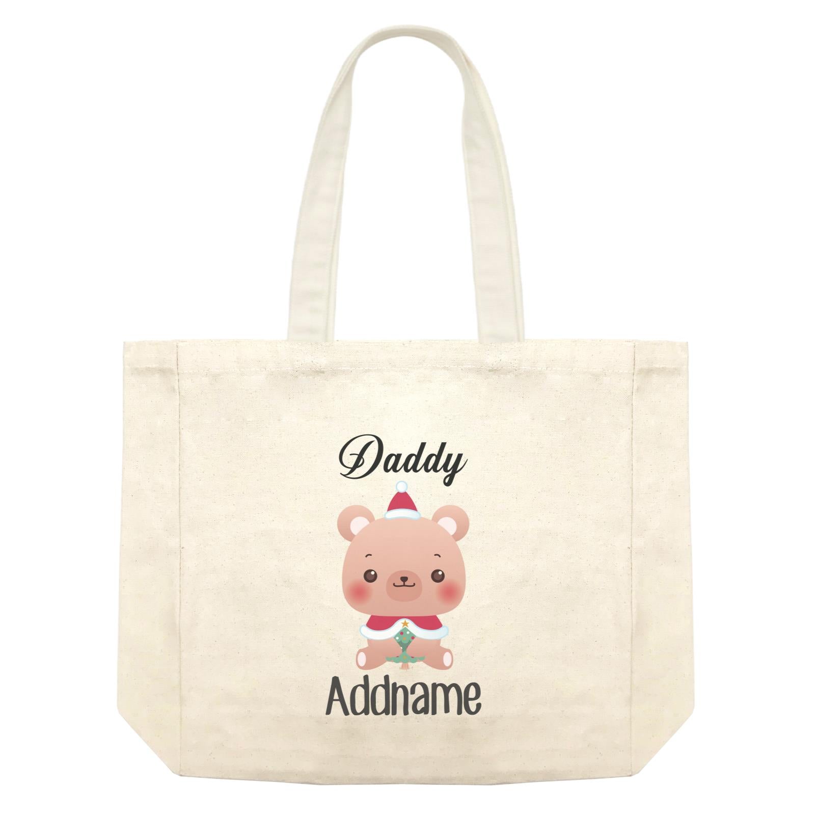 Christmas Cute Animal Series Daddy Bear Shopping Bag