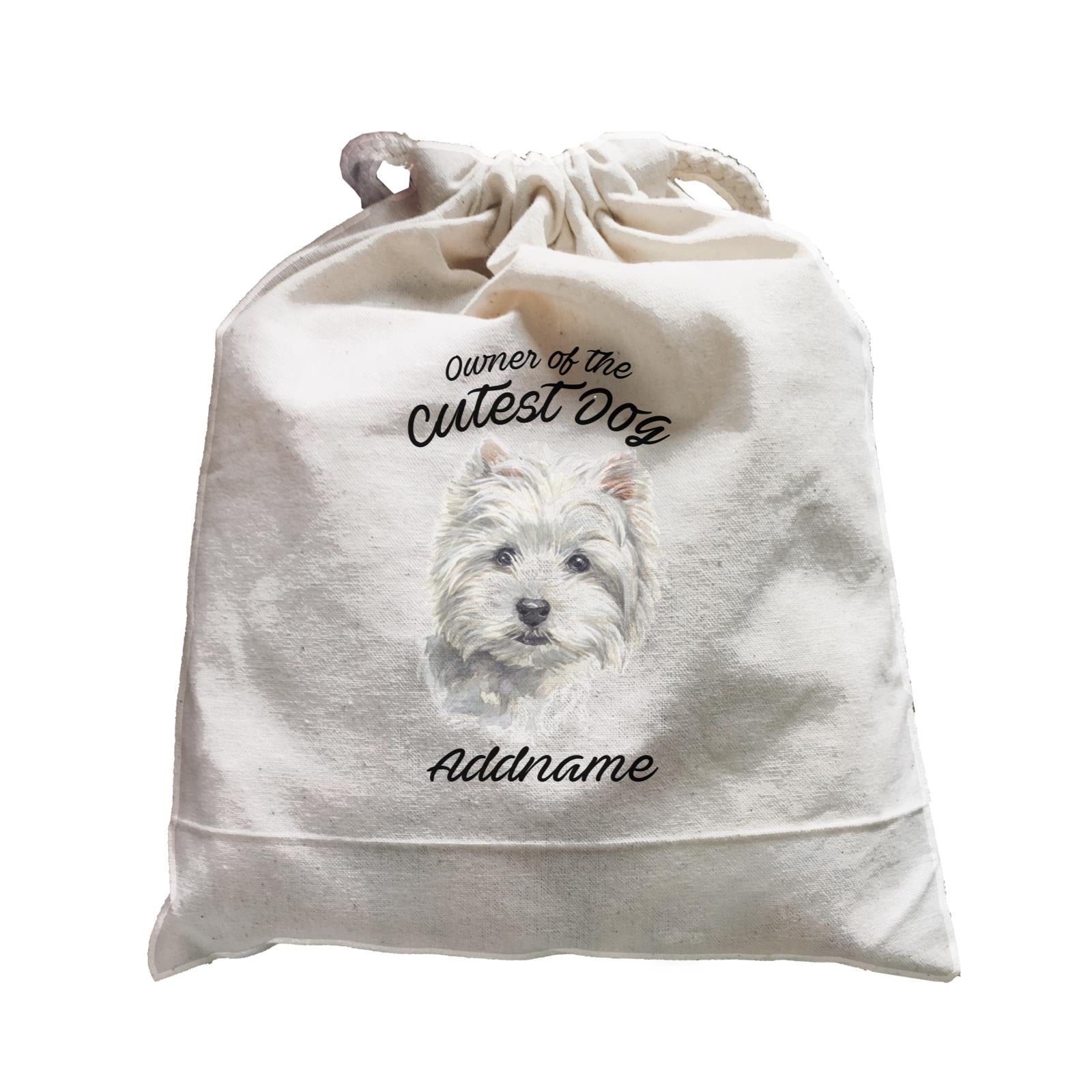 Watercolor Dog Owner Of The Cutest Dog West Highland White Terrier Addname Satchel