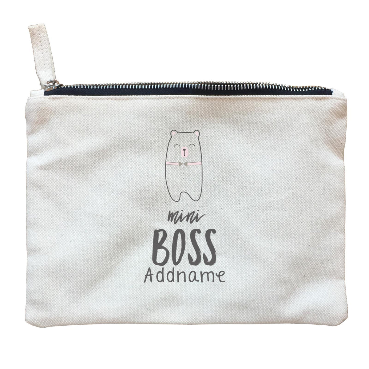 Cute Animals and Friends Series 2 Bear Mini Boss Addname Zipper Pouch