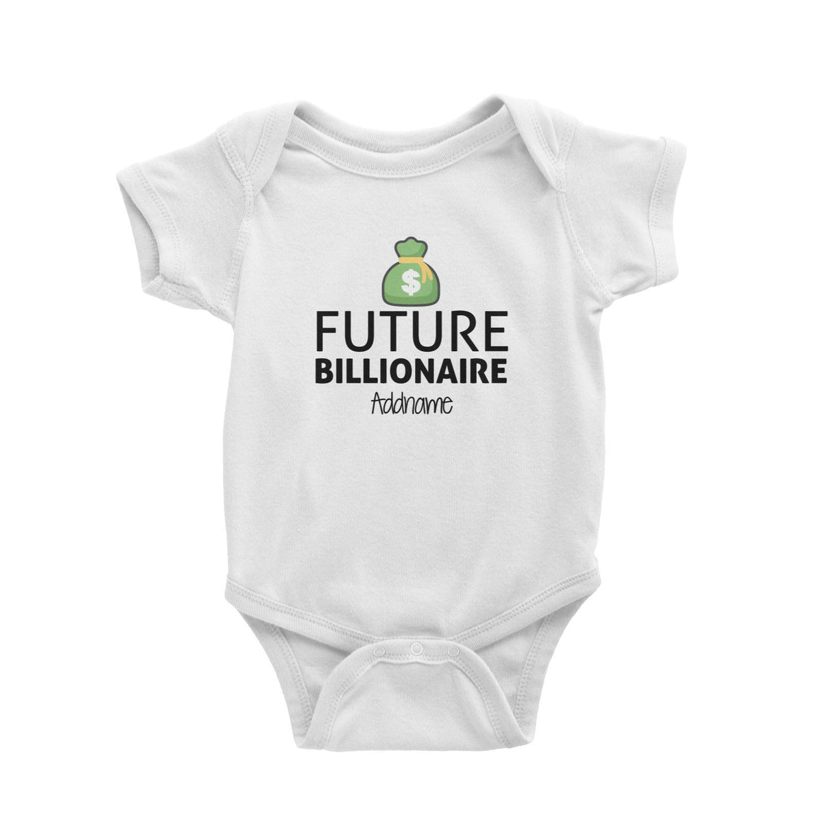 Future Billionaire Addname Baby Romper