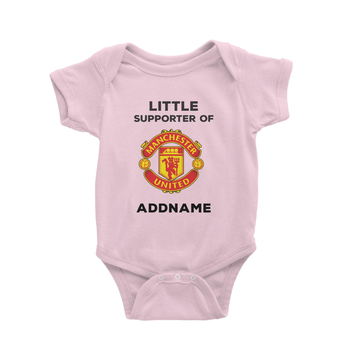 Manchester United FC Little Supporter Personalizable with Name Baby Romper