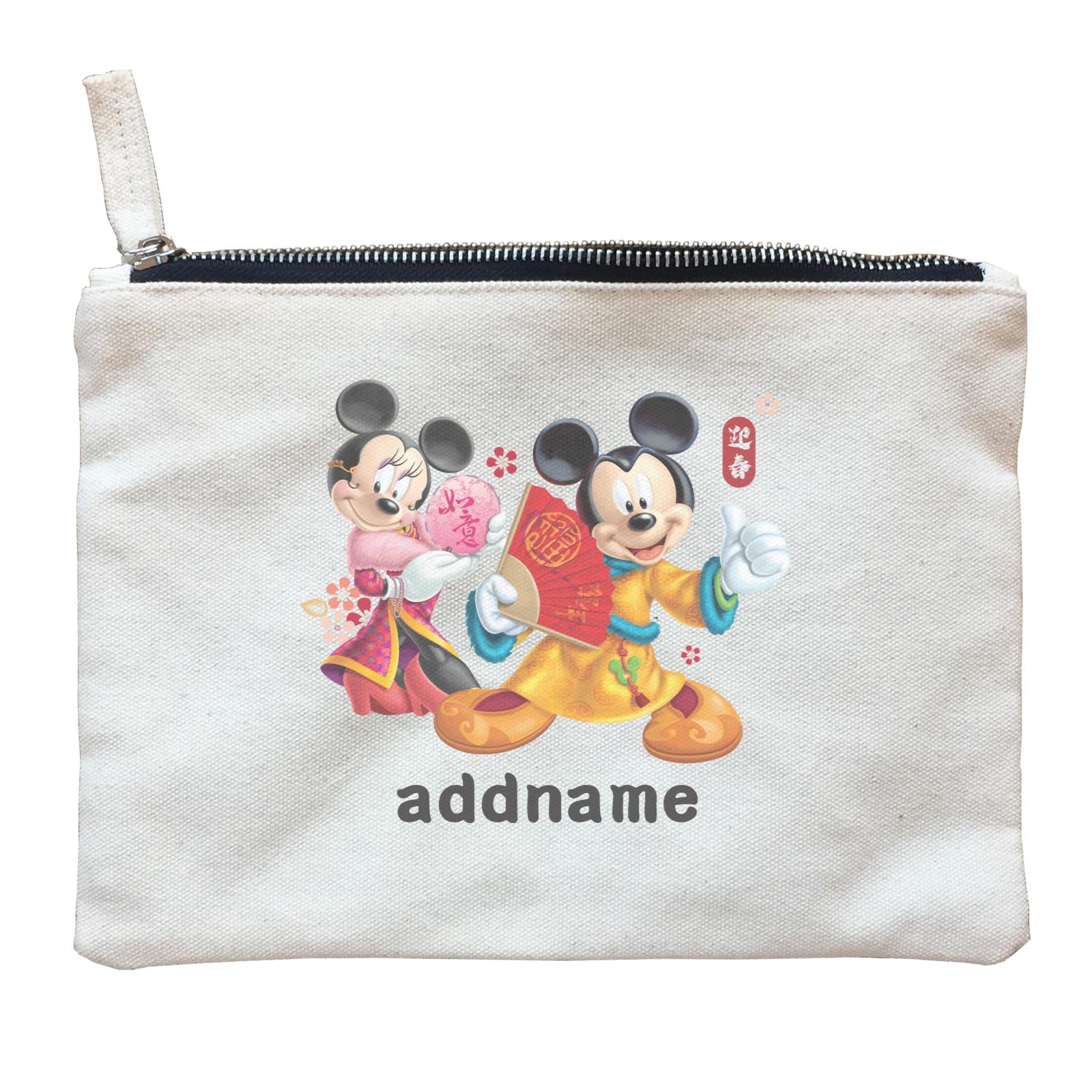 Disney CNY Mickey And Minnie Personalised ZP Zipper Pouch