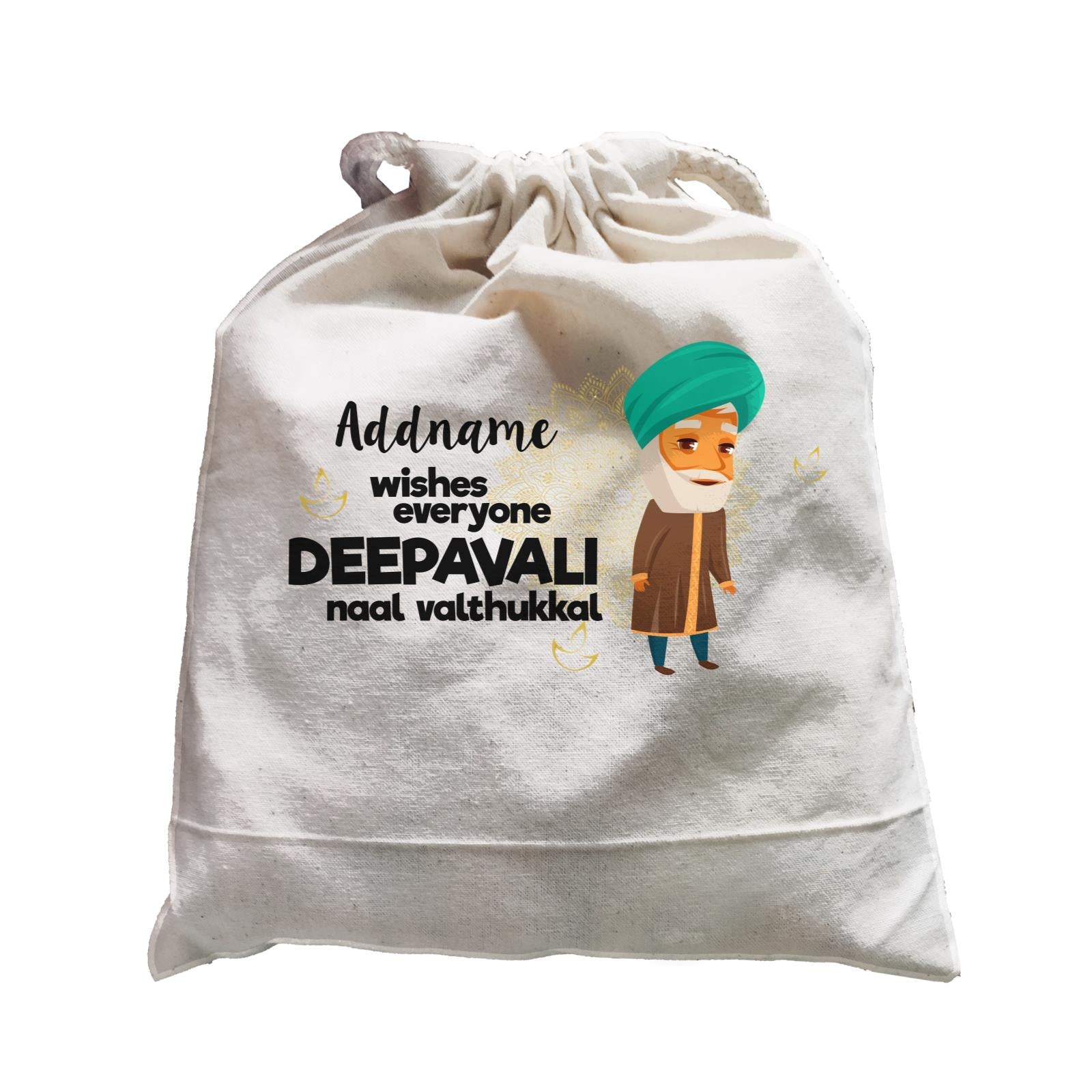 Cute Grandpa Wishes Everyone Deepavali Addname Satchel