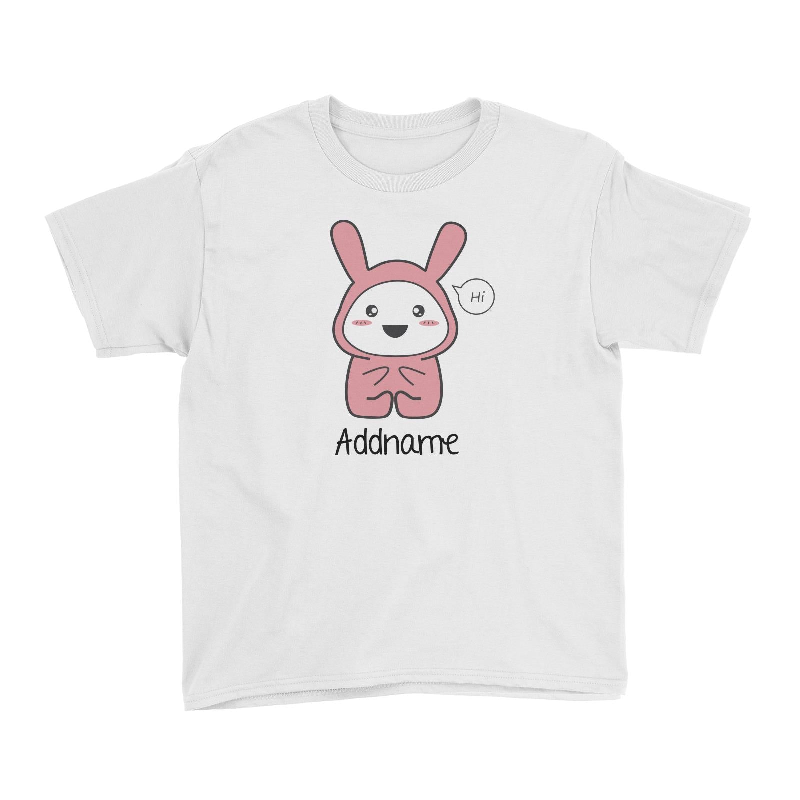 Cute Hamster in Rabbit Suit Baby Addname Kid's T-Shirt