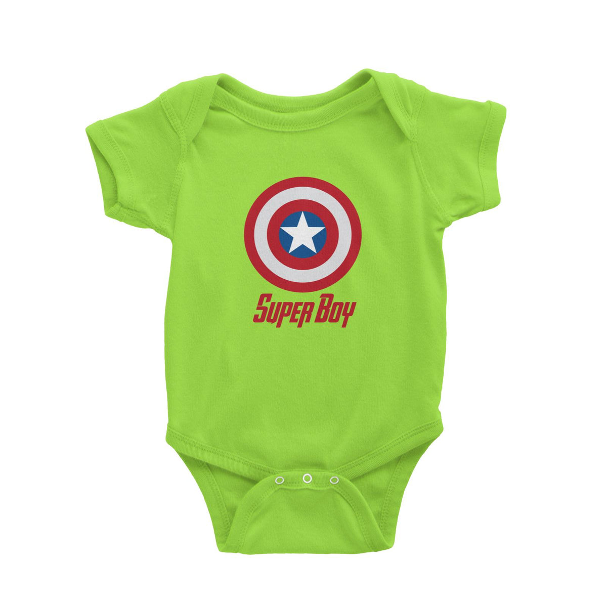 Superhero Shield Super Boy Baby Romper  Matching Family