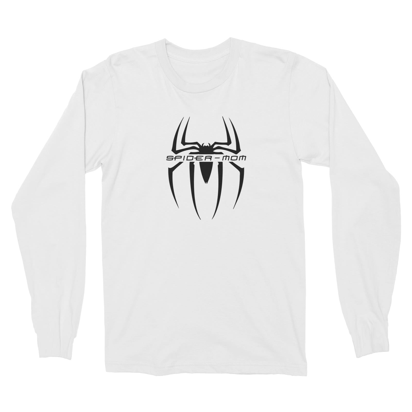 Superhero Spider Mom Long Sleeve Unisex T-Shirt  Matching Family