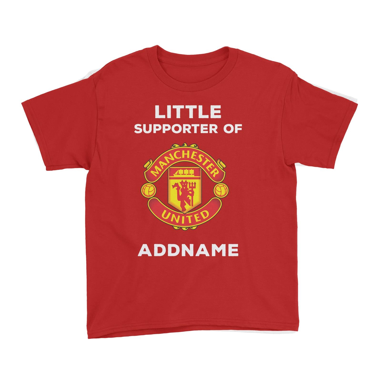Manchester United FC Little Supporter Personalizable with Name Kid's T-Shirt