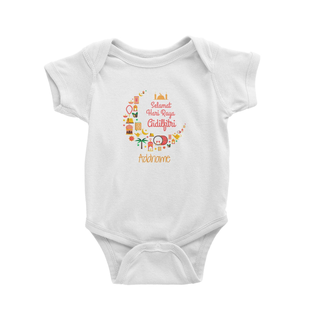 Raya Moon Raya Icons Selamat Hari Aidilfitri Addname Baby Romper