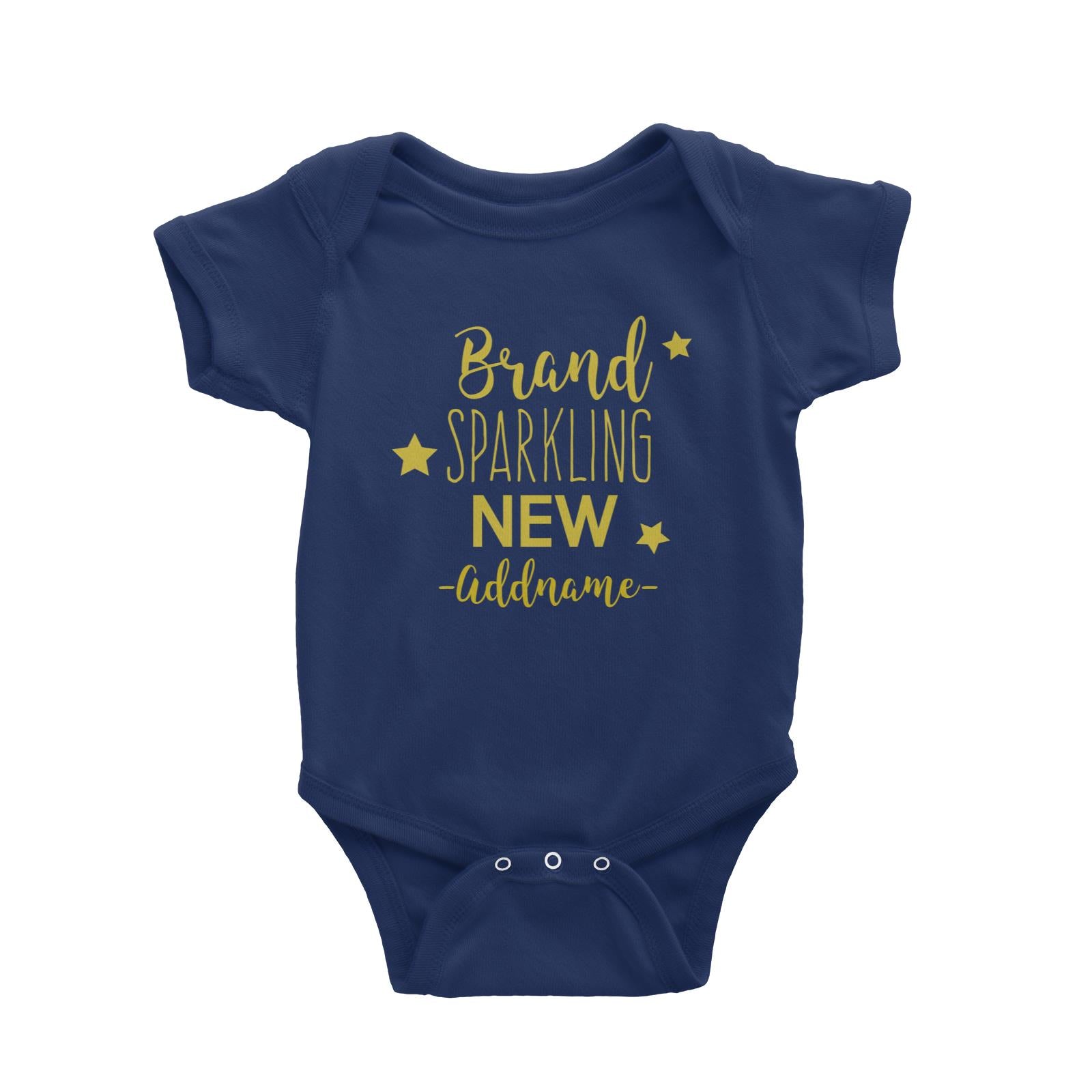Brand Sparkling New Addname with Stars Baby Romper Personalizable Designs Basic Newborn