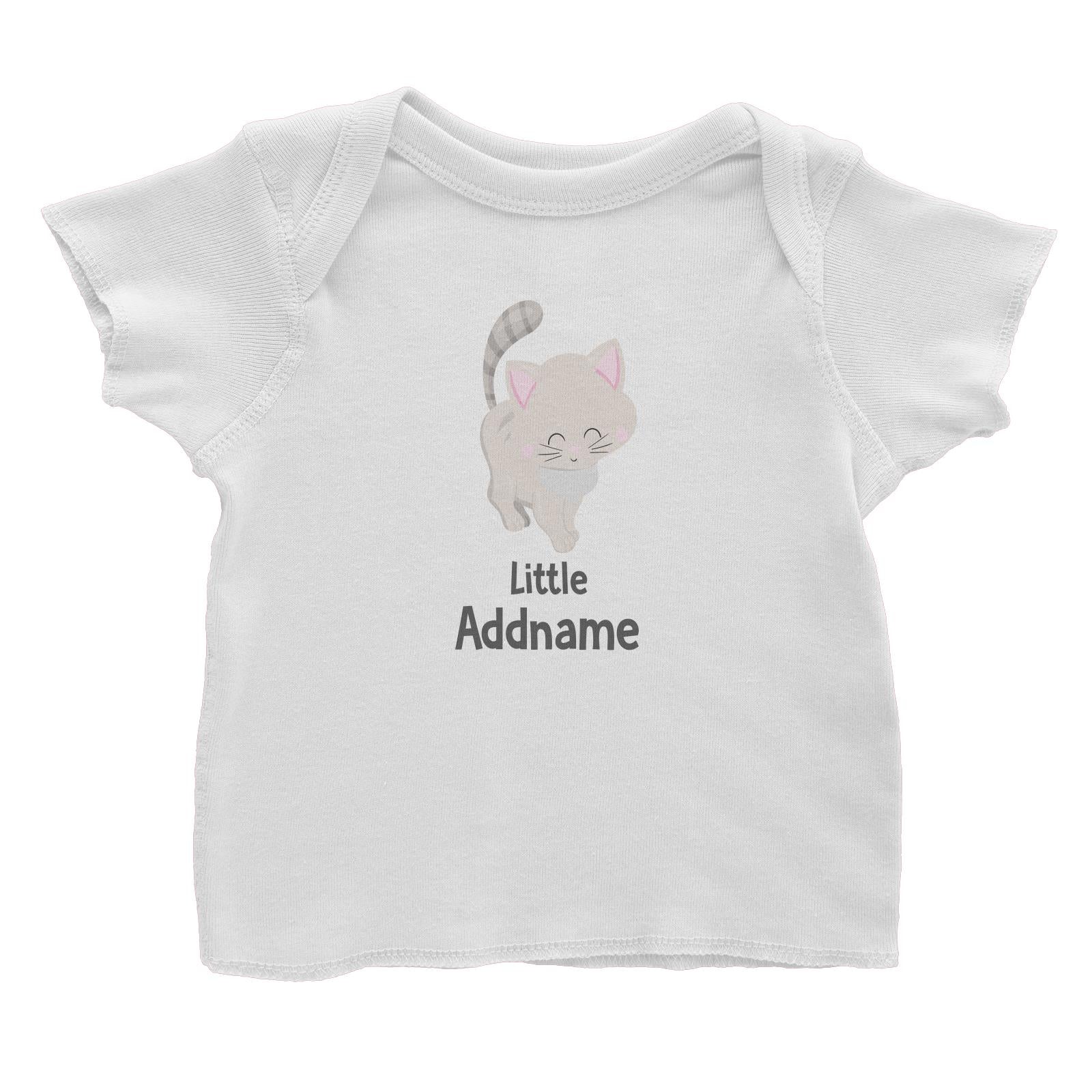Adorable Cats White Cat Little Addname Baby T-Shirt