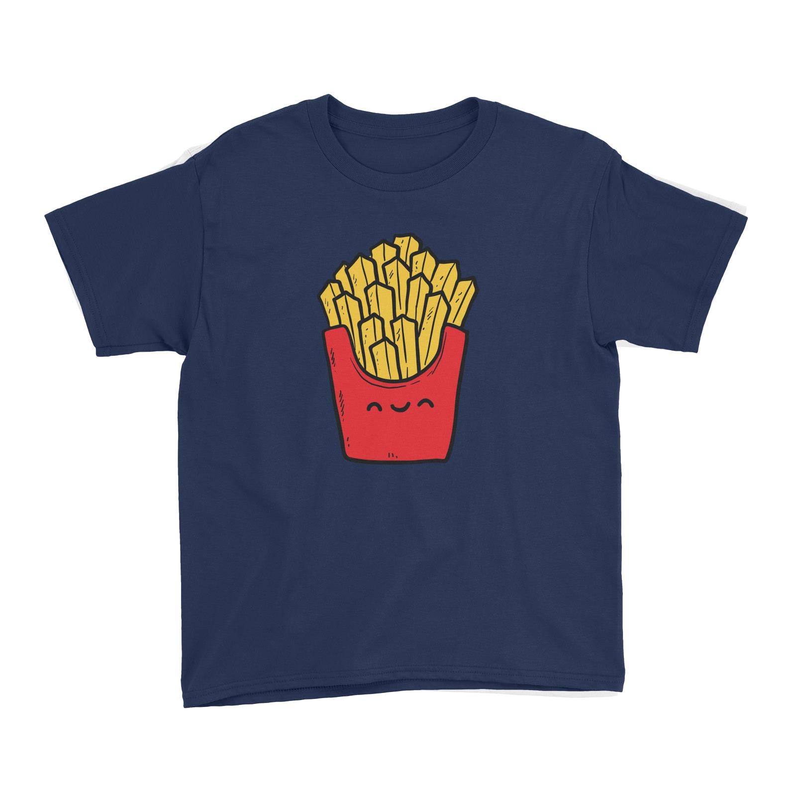 Fast Food Fries Kid's T-Shirt  Matching Family Comic Cartoon