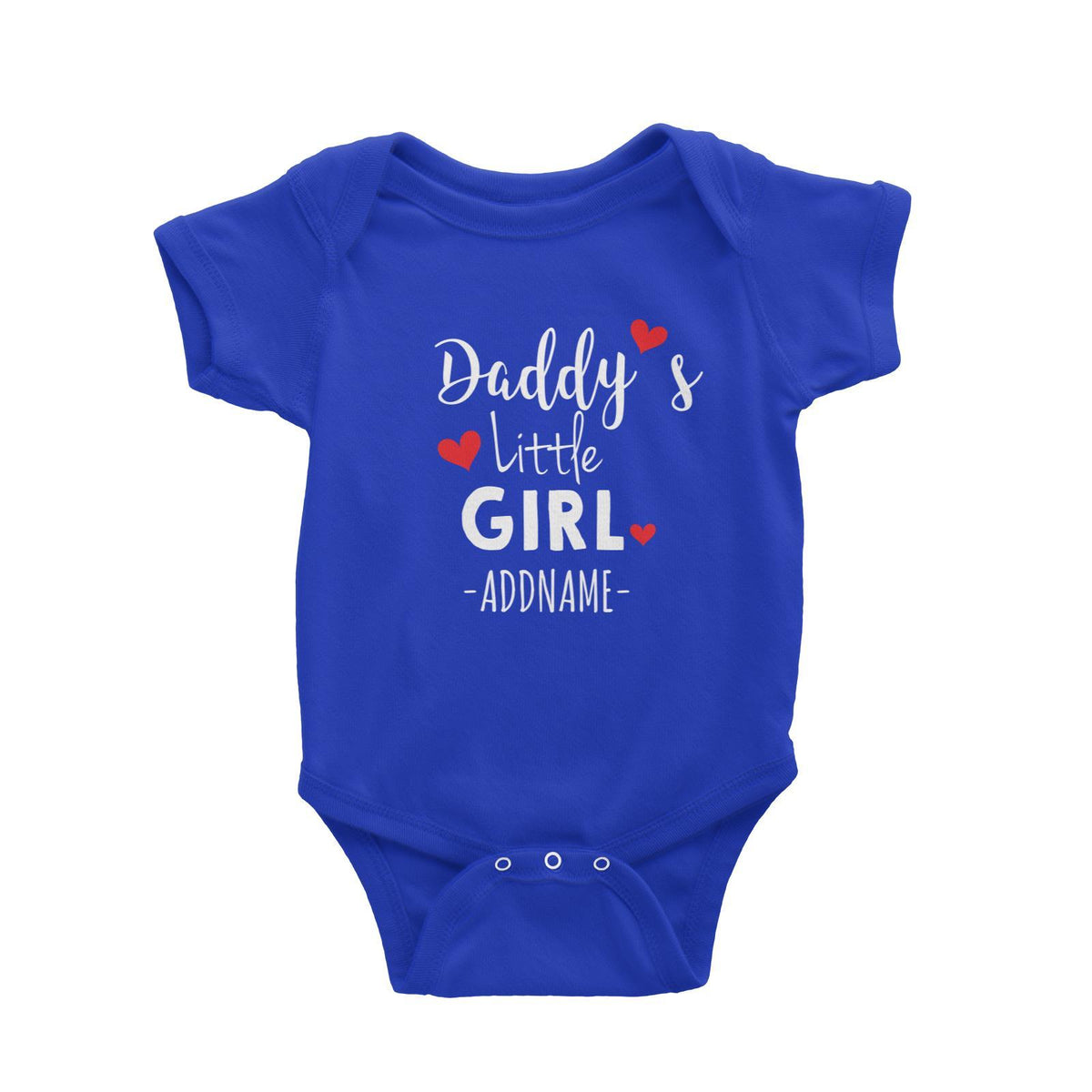 Daddy&#39;s Little Girl Addname Baby Romper Personalizable Designs Basic Newborn