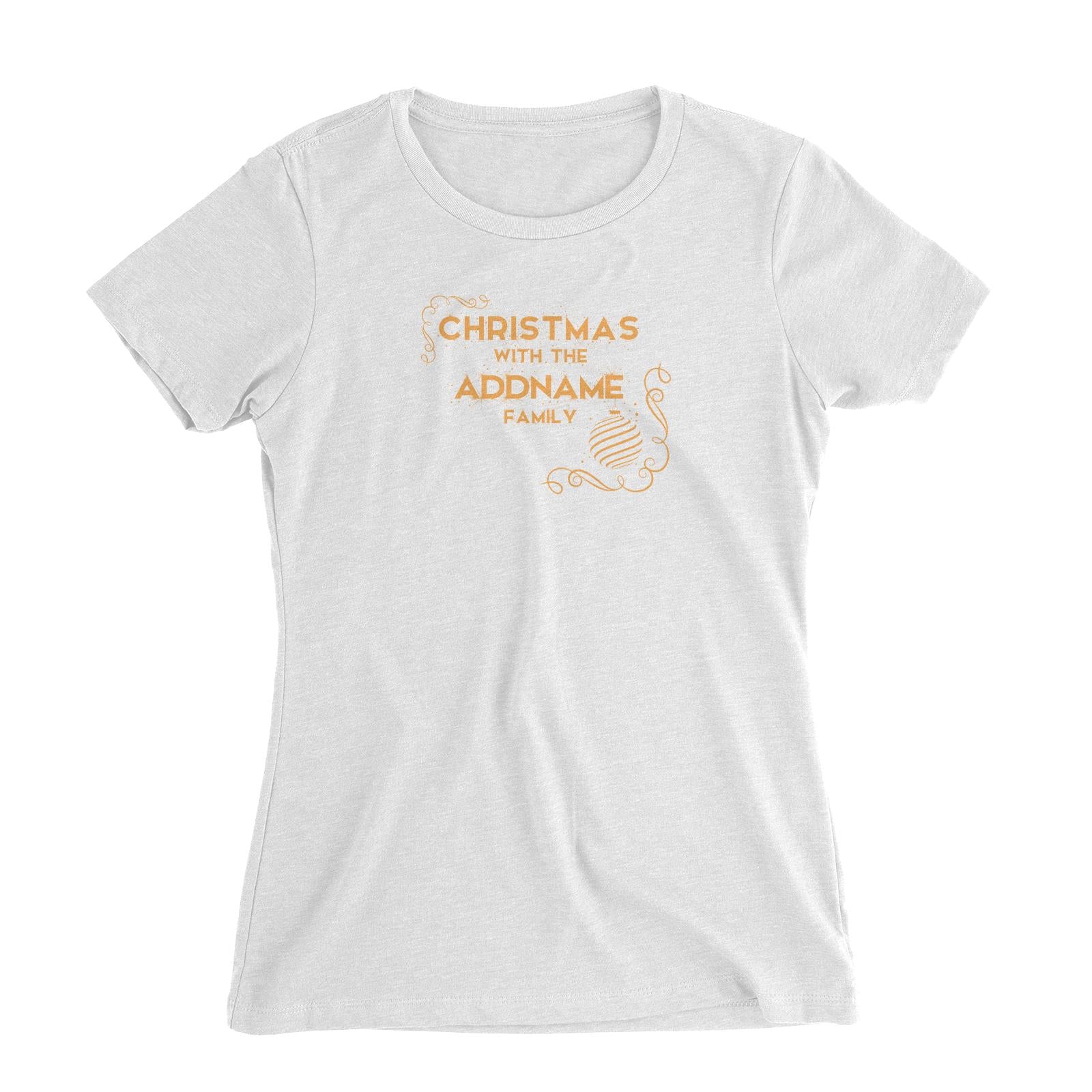 Christmas Ornamental with the Addname Family Women Slim Fit T-Shirt