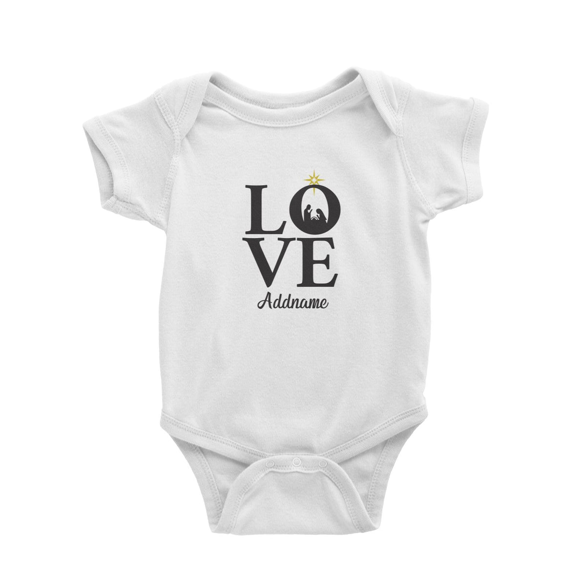 Xmas LOVE Nativity Scene Baby Romper