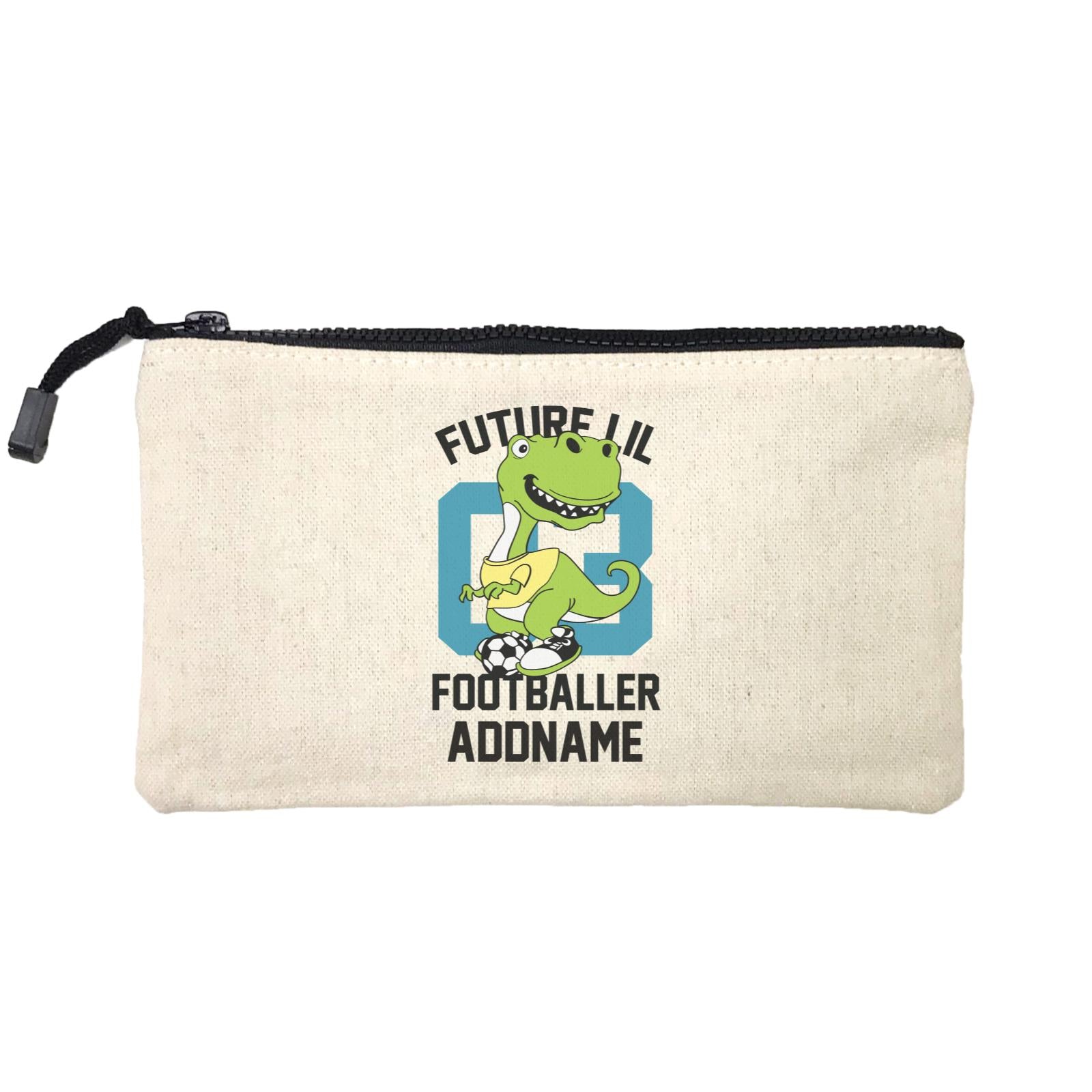 Cool Vibrant Series Future Lil Footballer Dinosaur Addname Mini Accessories Stationery Pouch