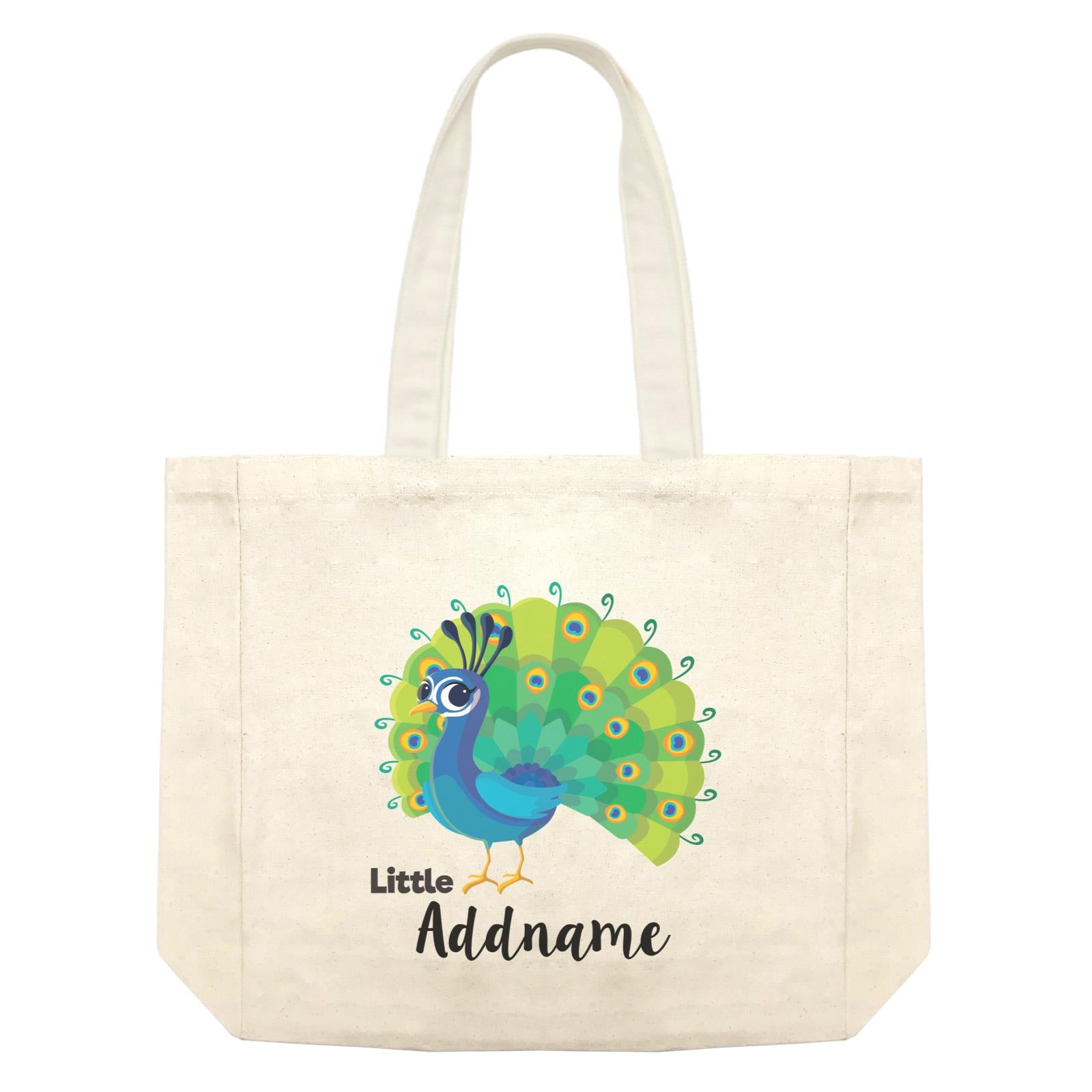 Deepavali Cute Cartoon Little Peacock Addname Shopping Bag