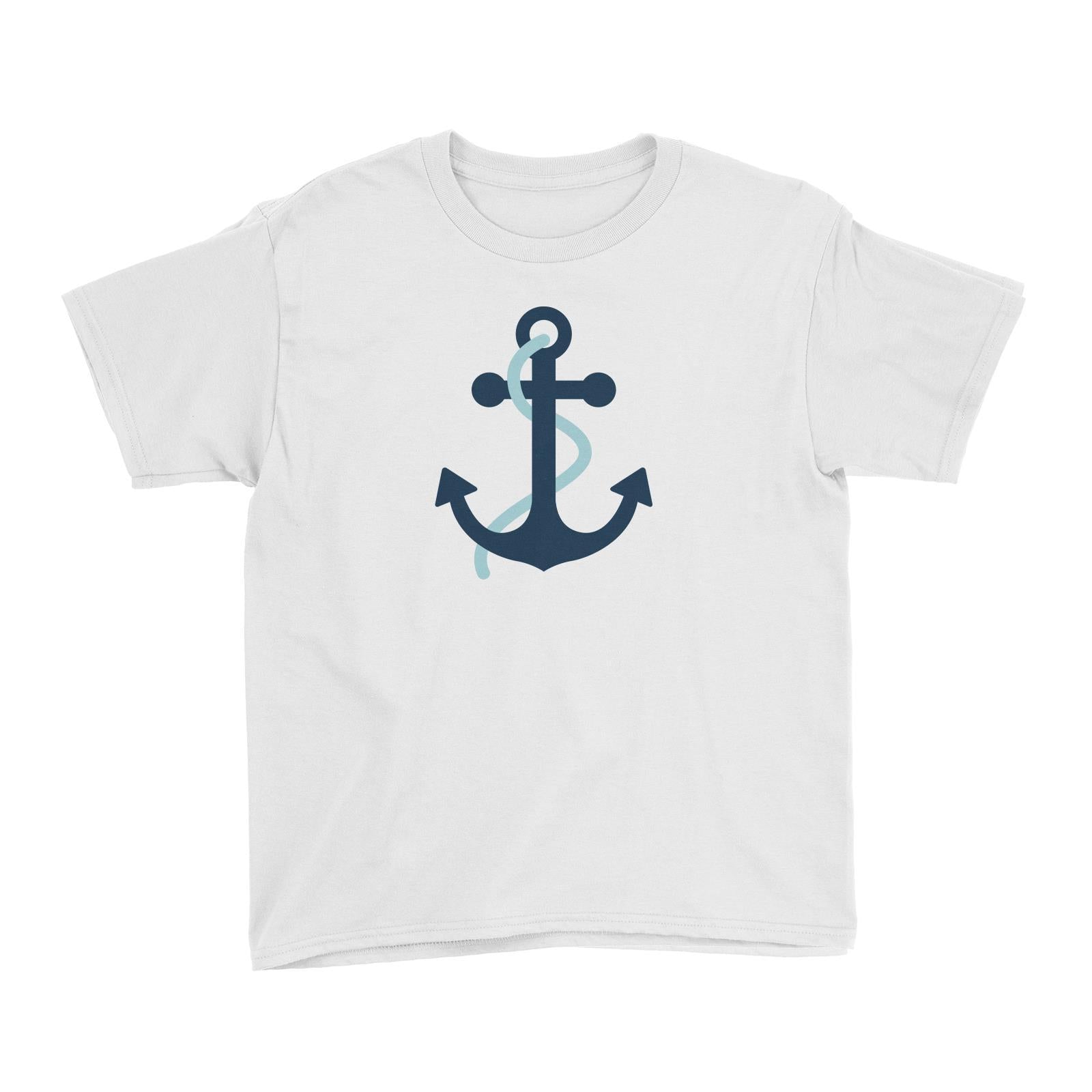Sailor Anchor Blue Kid's T-Shirt  Matching Family Personalizable Designs